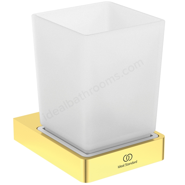 Atelier Tumbler; square; brushed gold