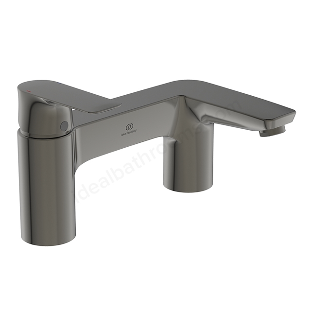 Atelier Connect Air 2 Tap Hole Hole Bath Filler; Dual Control - Magnetic Grey