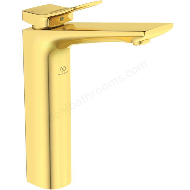 Atelier Conca Vessel Basin Mixer - Brushed Gold 