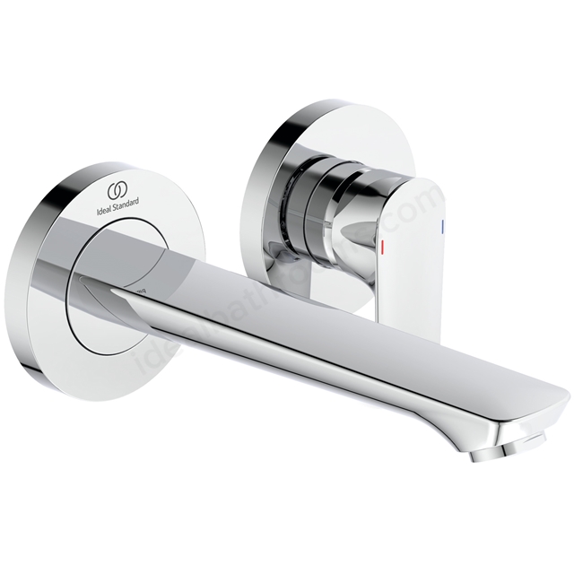 Atelier Connect Air Wall Mounted Basin Mixer w/ 185mm Spout - Chrome