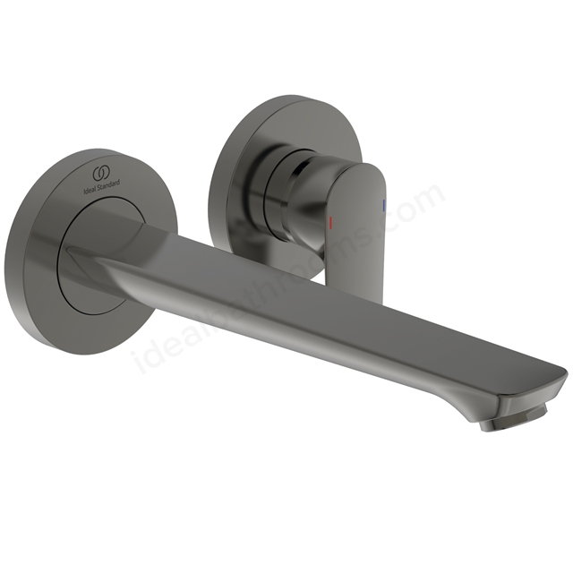 Atelier Connect Air Wall Mounted Basin Mixer w/ 225mm Spout - Magnetic Grey