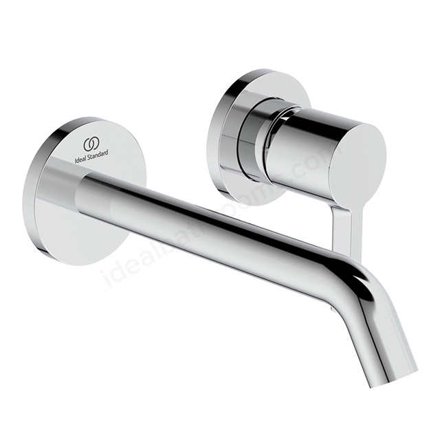 Atelier Joy Wall Mounted Basin Mixer; 180mm Spout - Chrome