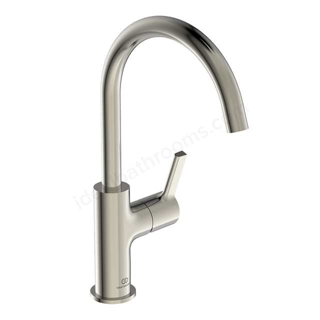 Atelier Joy high Spout Basin Mixer - Silver Storm 