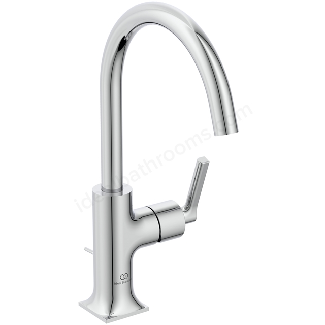 Atelier Joy Neo High Spout Basin Mixer; Single Lever - Chrome