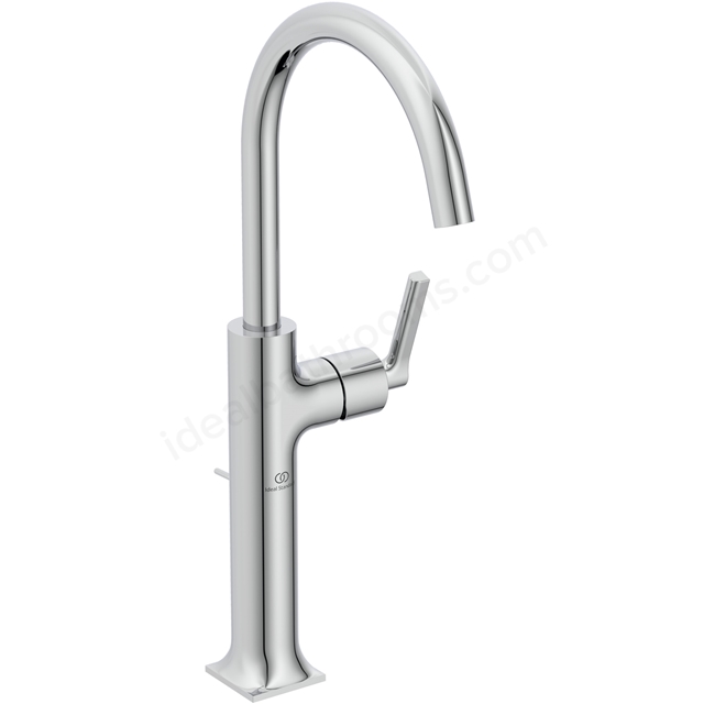 Atelier Joy Neo Vessel High Spout Basin Mixer; Single Lever - Chrome