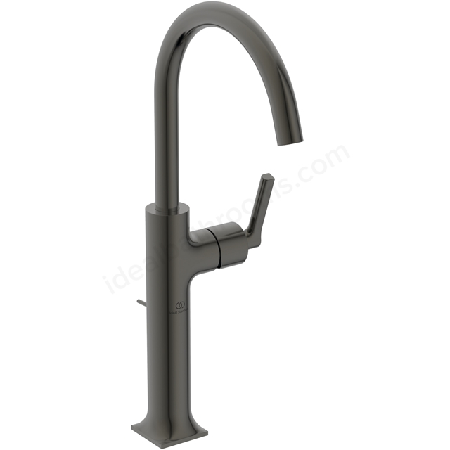 Atelier Joy Neo Vessel High Spout Basin Mixer; Single Lever - Magnetic Grey