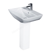 Essential Jasmine 600mm Pedestal Basin 1 Tap Hole