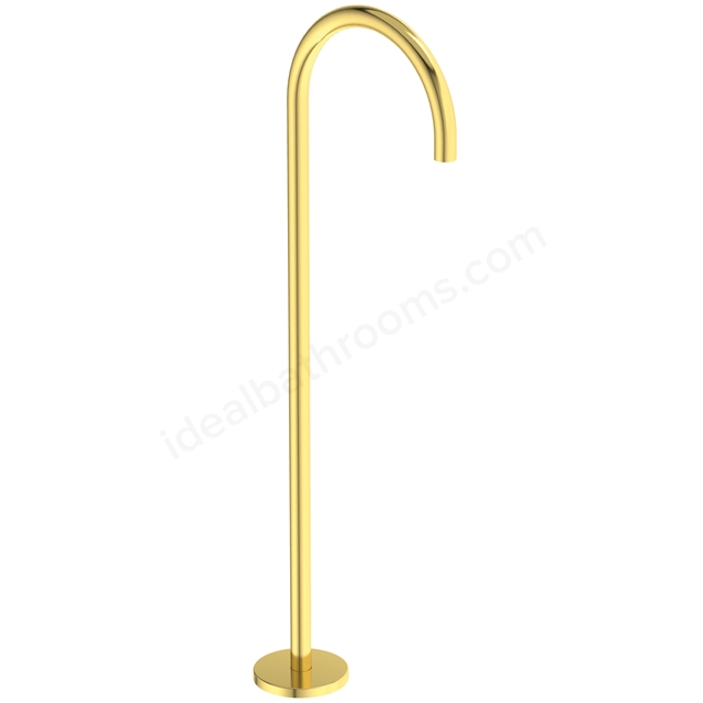 Atelier Joy freestanding bath spout; brushed gold