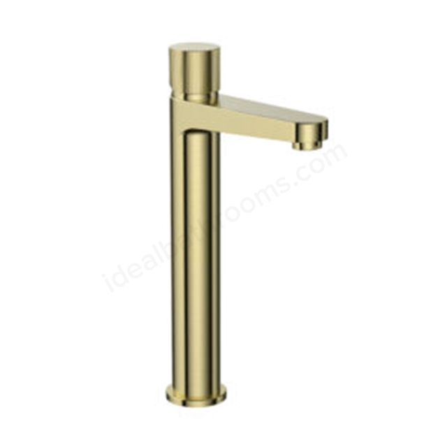 Scudo Koko Tall Basin Tap Brushed Brass