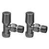 Scudo Gunmetal Radiator Valve Angled 15mm (Pair)