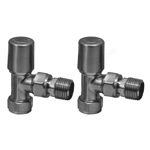 Scudo Gunmetal Radiator Valve Angled 15mm (Pair)