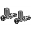 Scudo Gunmetal Radiator Valve Straight 15mm (Pair)