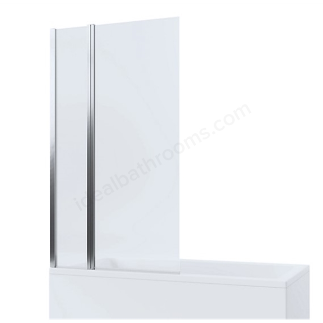 Mira Elevate Square Twin Panel Bathscreen | Ideal Bathrooms