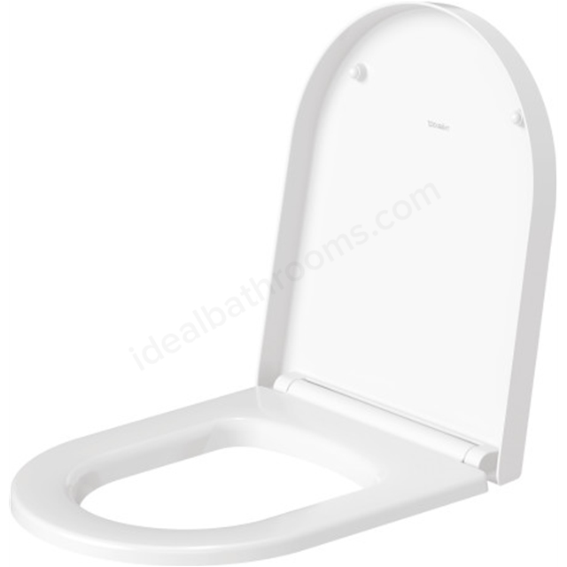 Duravit Me by Starck toilet seat and cover; white; soft close