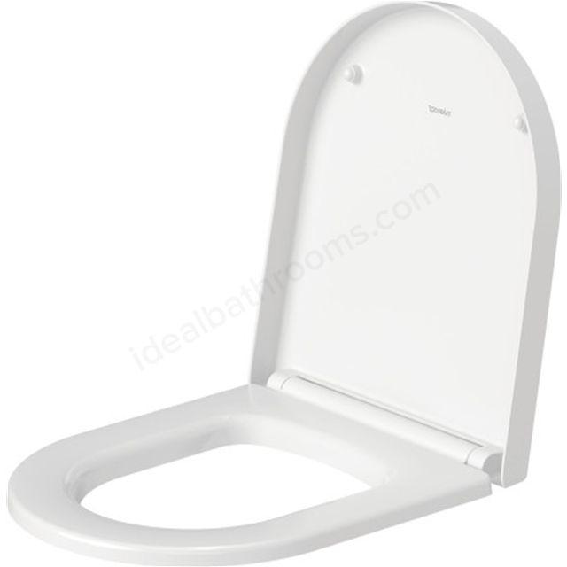 Duravit Me by Starck toilet seat and cover; white; soft close