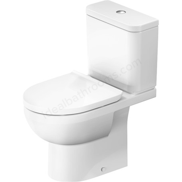 Duravit No.1 Close coupled toilet pan; white; horizontal outlet; floorstanding