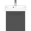 Duravit No.1 wall hung vanity unit; Graphite matt; Right hand; 440mm