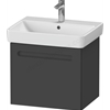 Duravit No.1 vanity unit wall hung; Graphite Matt; 1 drawer; 540mm