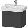 Duravit No.1 vanity unit wall hung; Graphite Matt; 1 drawer; 590mm