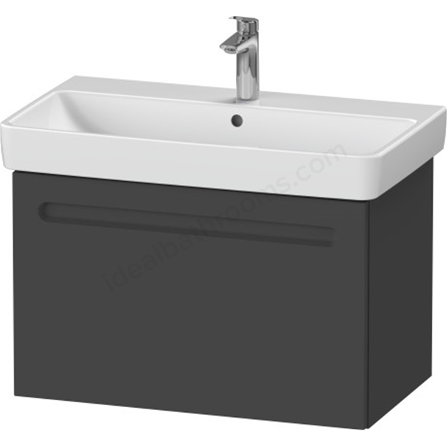 Duravit No.1 Vanity unit wall-mounted Graphite Matt 740x426x478 mm