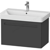 Duravit No.1 Vanity unit wall-mounted Graphite Matt 740x426x478 mm