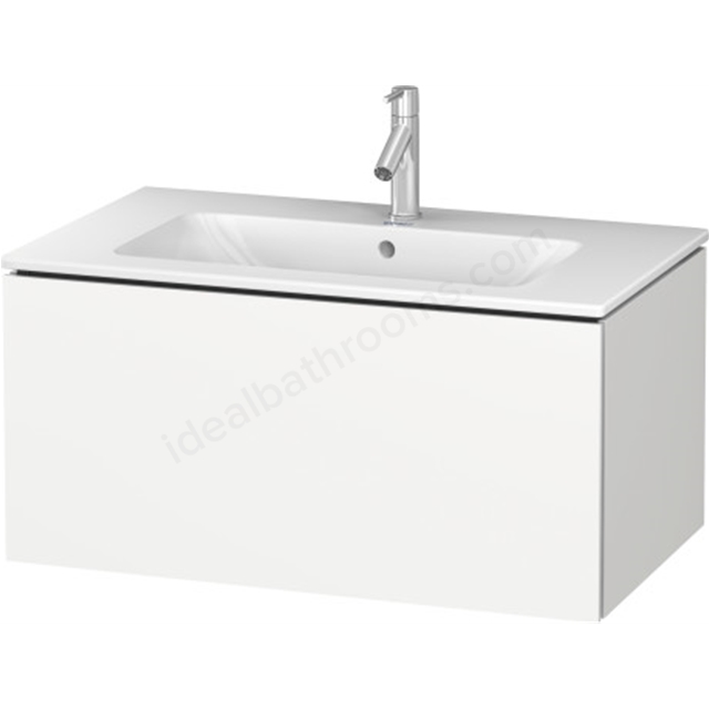 Duravit L cube vanity unit; wall hung; White Gloss; 1 Drawer; 820mm