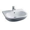 Essential Lily 520mm Semi Recessed Basin 1 Tap Hole