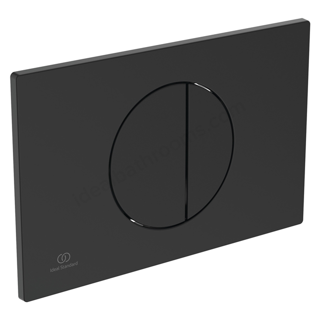 Ideal Standard Oleas M5 Round Dual Flush Flushplate - Silk Black