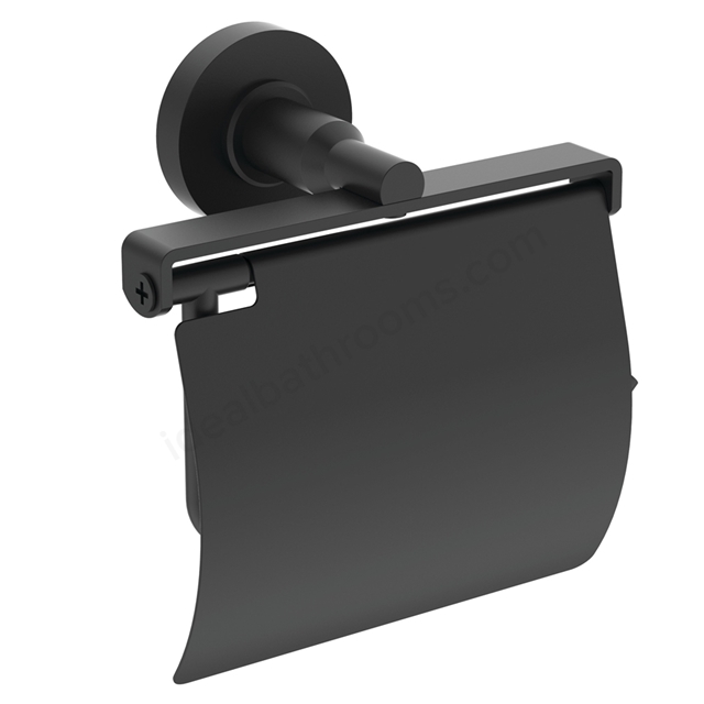 Ideal Standard IOM Toilet Roll Holder with Cover - Silk Black
