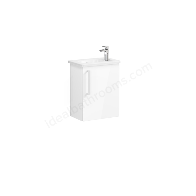 VitrA Zentrum 450mm Washbasin Unit Right Hand with 1 Door - Gloss White