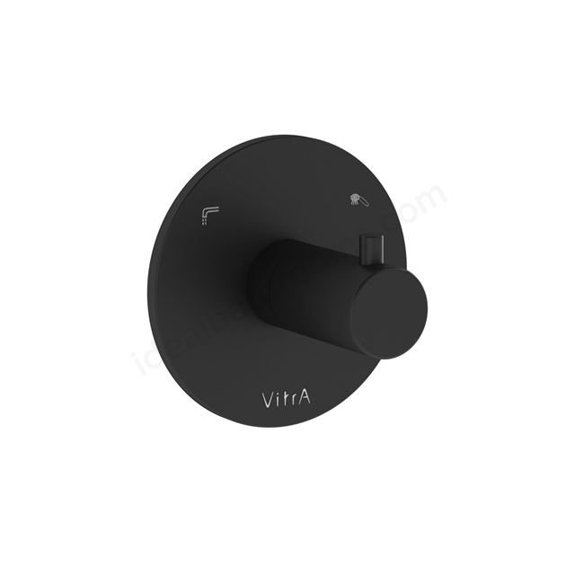 VitrA  Aquaheat 2 Way Diverter; Exposed Part - Matt Black