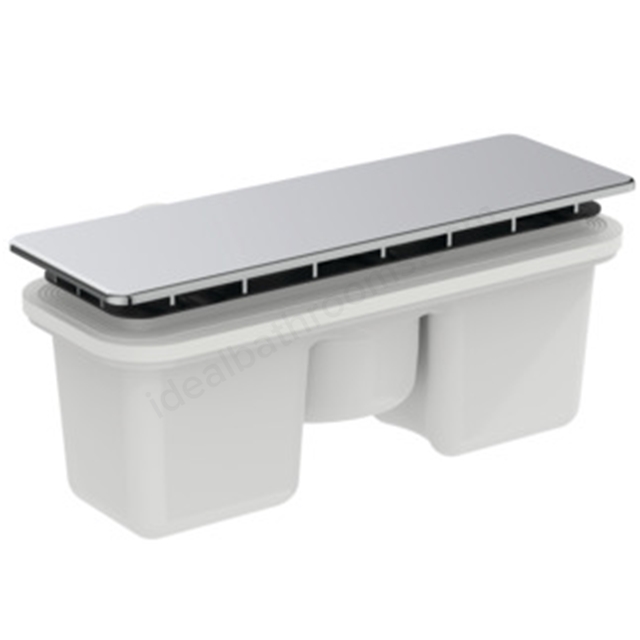 Ideal Standard Ultraflat Rectangular Shower Waste & Adaptor - Chrome