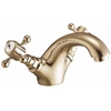 Harrogate Mono Basin Mixer with Push Waste - Aged Brass