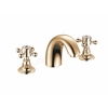 Harrogate 3 Hole Basin Mixer - Aged Brass