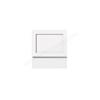 Harrogate 700 Wood Bath End - Pearl White
