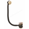 Harrogate Bath Pop-Up Waste with Overflow - Aged Brass