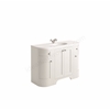 Harrogate 300 Return Unit Left - Arctic White Curved 