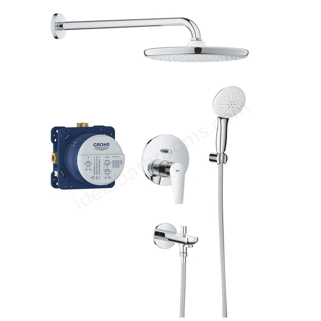 Grohe BauEdge OHM Concealed 2 func shw 250 spout