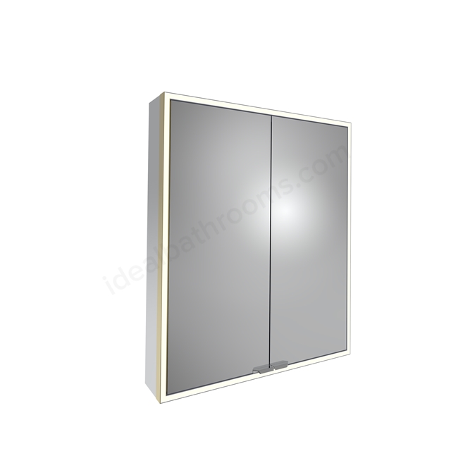 Tavistock Portrait 600x650mm Portrait Cabinet with 2 Doors - Brass