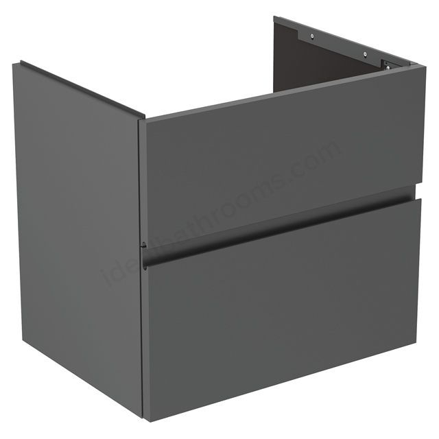 Atelier Finesse 600mm x 440mm Vanity Unit, 2 Drawers Matt Anthracite