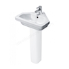 Essential Ivy 450mm Corner Basin 1 Tap Hole