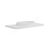 Scudo Linea 900mm x 480mm x 100mm One Piece Vanity Basin - White