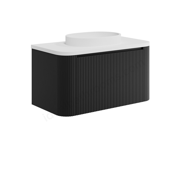 Scudo Linea 900 Vanity Matt Black 890x475x450