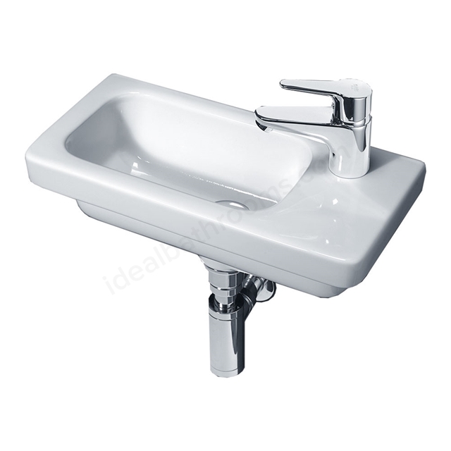 Essential Ivy 450mm Wallhung Basin 1 Tap Hole