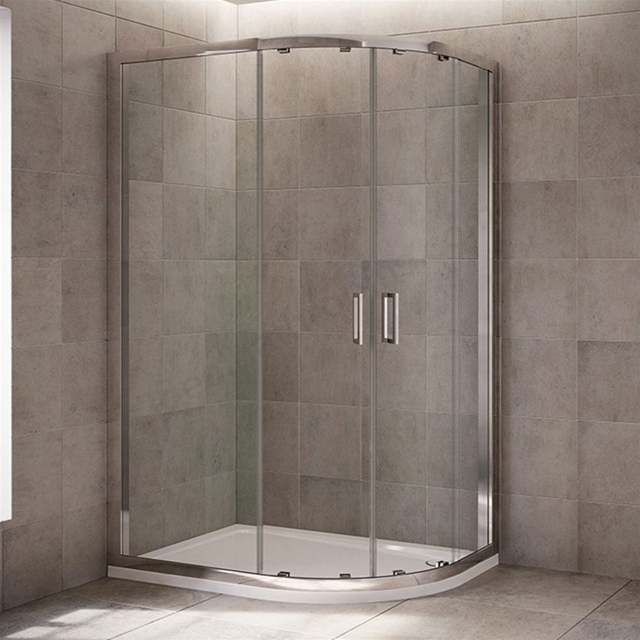 Mira LEAP Quadrant Shower Enclosure Panels (No Door); 6MM Glass; 1000x800mm; Chrome