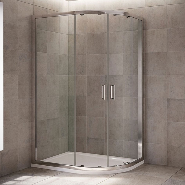 Mira LEAP Quadrant Shower Enclosure Panels (No Door); 6MM Glass; 1200x800mm; Chrome
