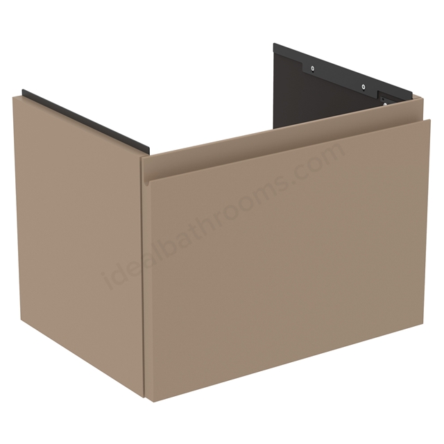 Atelier Finesse 500mm x 380mm Vanity Unit, 1 Drawer, Matt Greige