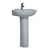 Essential OCEAN Basin + Full Pedestal Pack; 560mm Wide; 2 Tap Holes; White