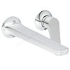 Atelier La Dolec Vita Wall Mounted Basin Mixer - 210mm spout (requires A1313NU kit) Chrome