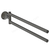 Atelier La Dolce Vita Towel Bar, Vertical Double - Magnetic Grey